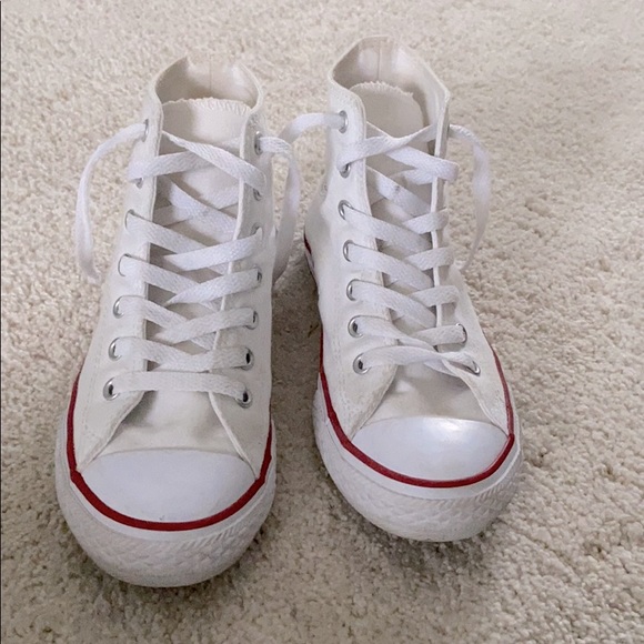 White High top Converse - Picture 2 of 8